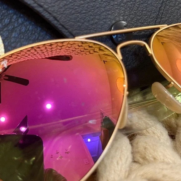 RAY BAN AVIATOR FLASH LENSES POLARIZED - Picture 6 of 8